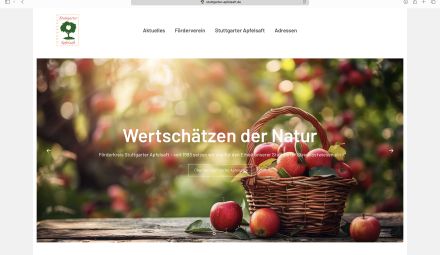 Neue Internetseite für Stuttgarter Apfelsaft