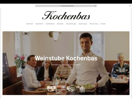 Website für die Kochenbas – Stuttgarts älteste Weinstube